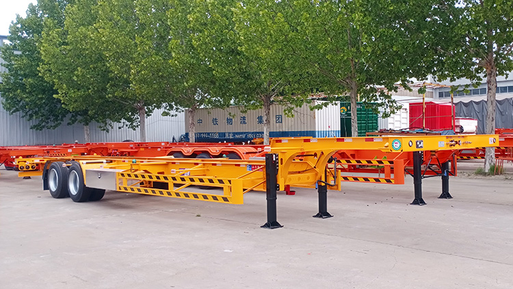 Skeleton semi trailer