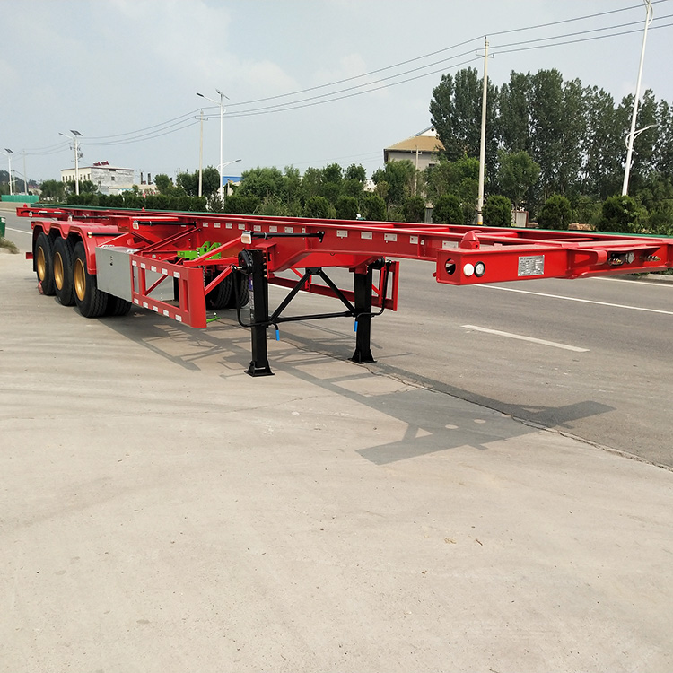 3 Axle 40ft Container Skeletal Semi Trailer
