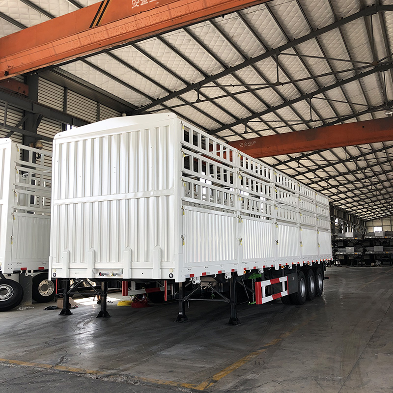 3 Axle 60 Ton Fence Cargo Semi Trailer