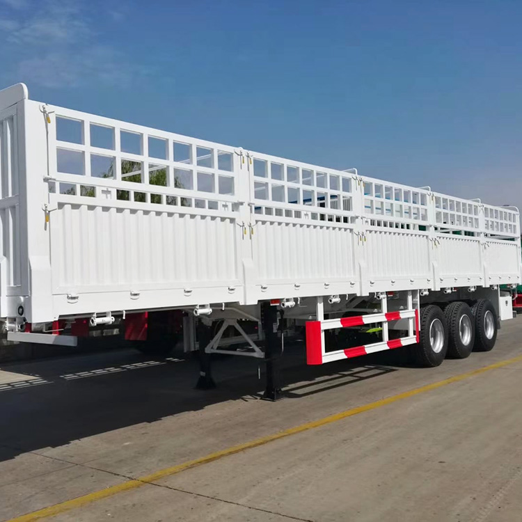 3 Axle 60 Ton Fence Cargo Semi Trailer