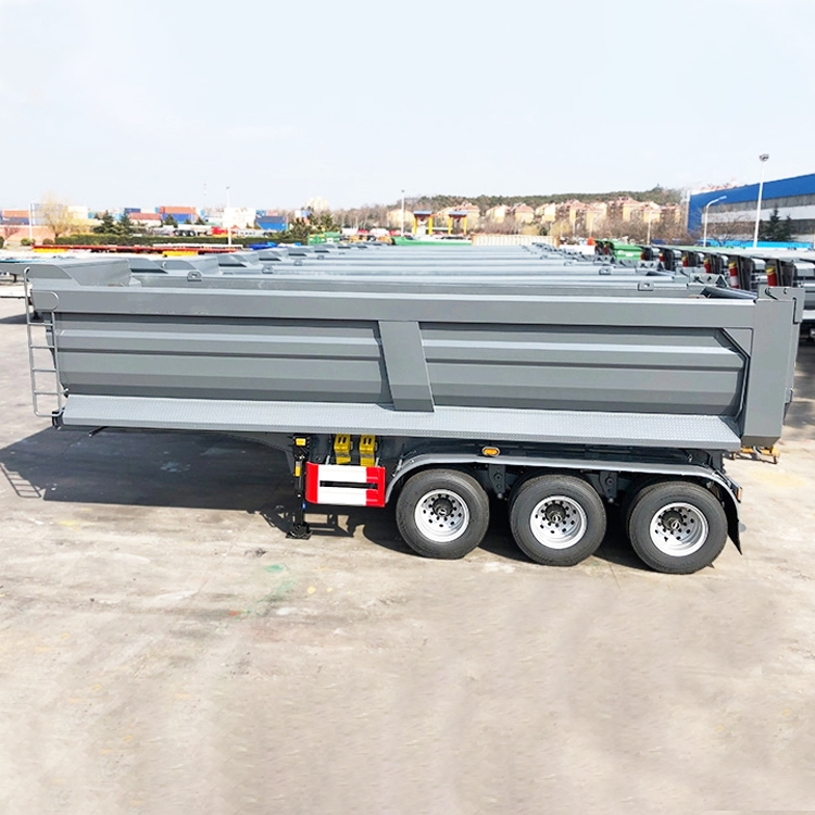 Three Axles 30 Cbm End Tipper Semi Trailer