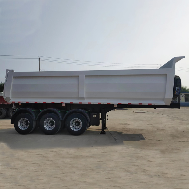 Three Axles 30 Cbm End Tipper Semi Trailer