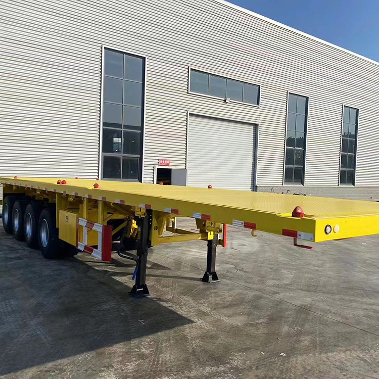 4 Axle Container Flatbed Semi Trailers