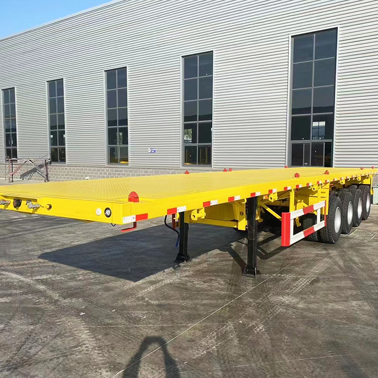 4 Axle Container Flatbed Semi Trailers