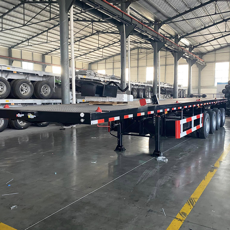 4 Axle Container Flatbed Semi Trailers