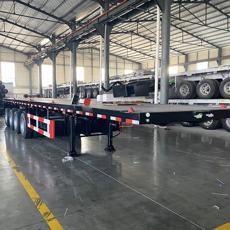 4 Axle Container Flatbed Semi Trailers