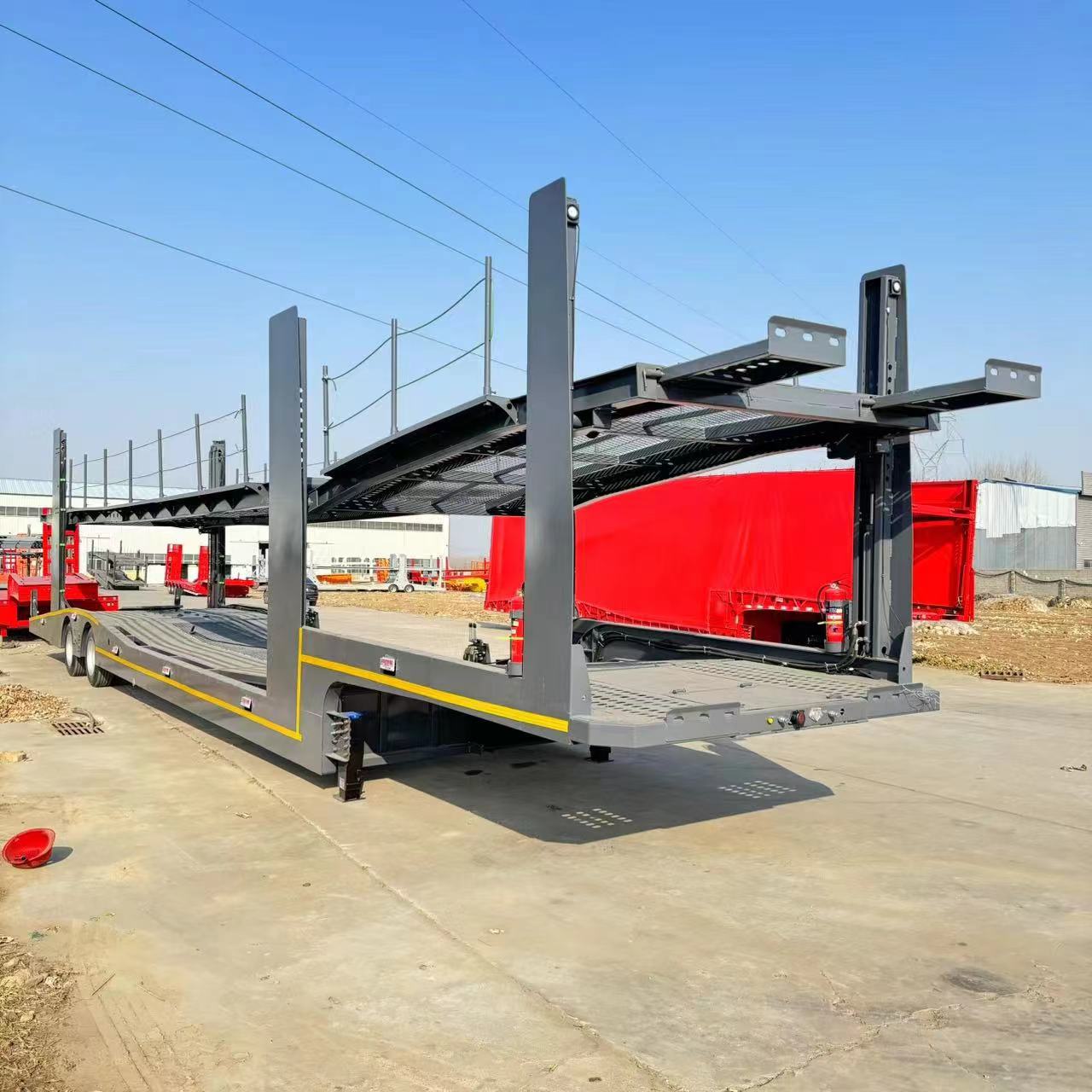 3 Axle 8 Bit Car Transport Trailer
