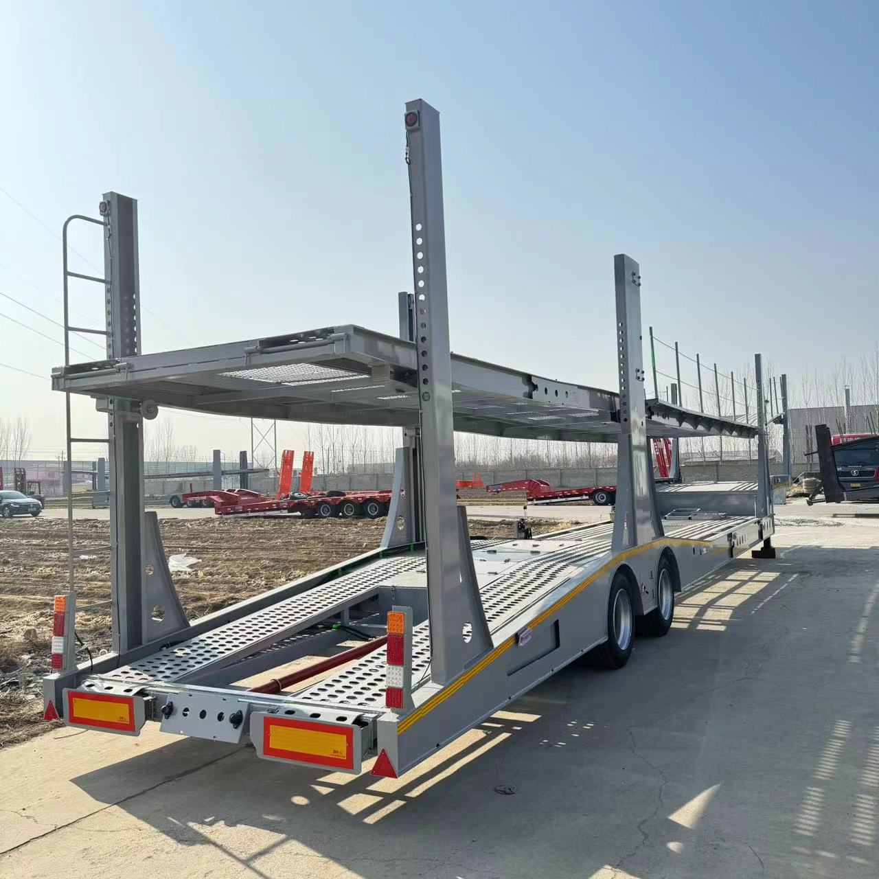 3 Axle 8 Bit Car Transport Trailer