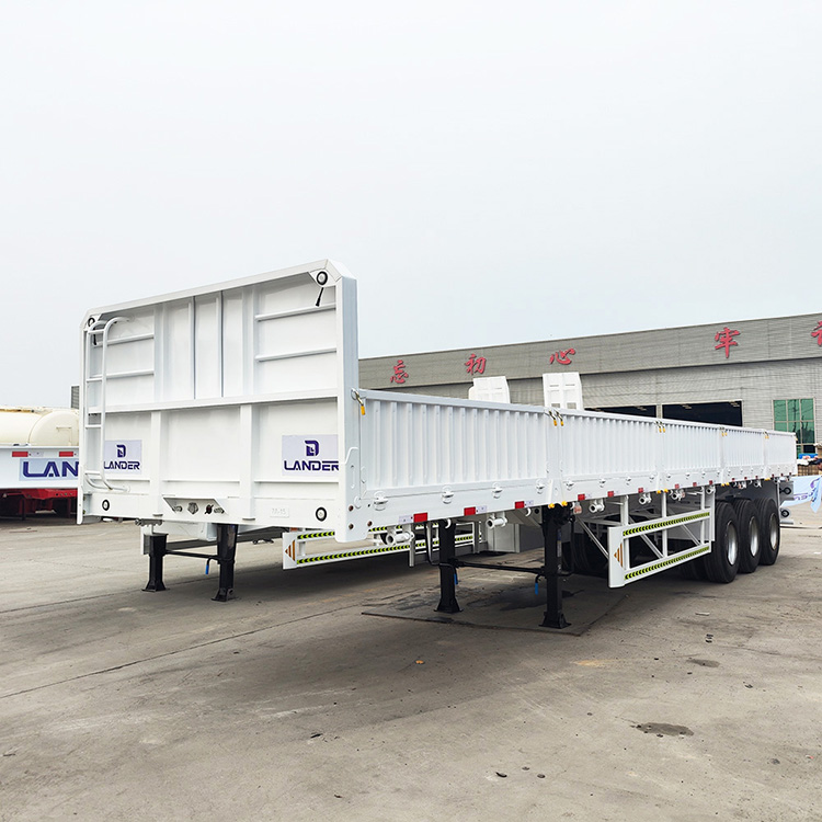 Tri Axle Sidewall Fence Cargo Semi Trailer
