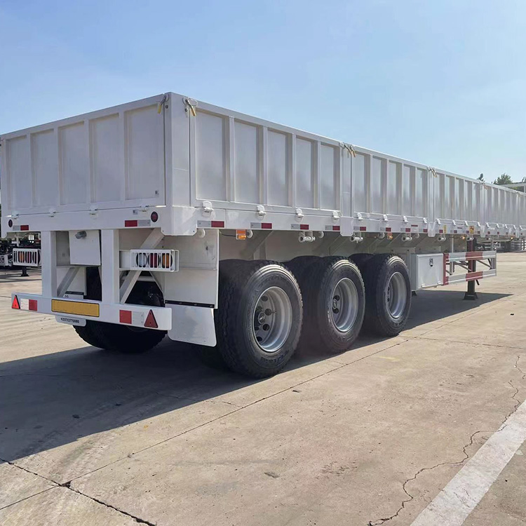 Tri Axle Sidewall Fence Cargo Semi Trailer