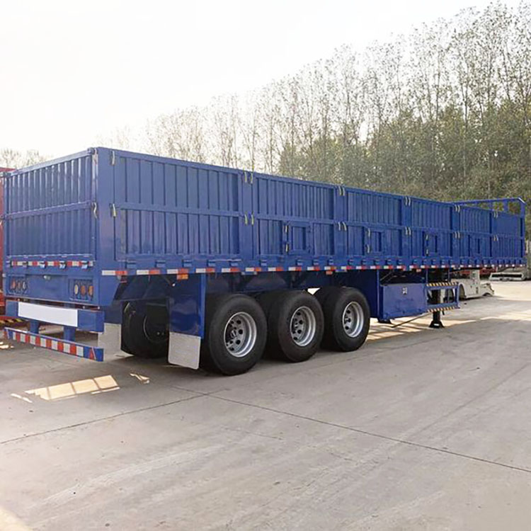 Tri Axle Sidewall Fence Cargo Semi Trailer