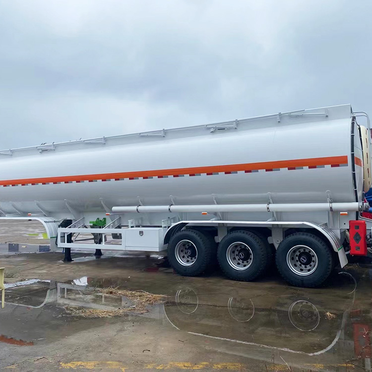 45cbm Diesel Aluminum Carbon Tanker Semi Trailer