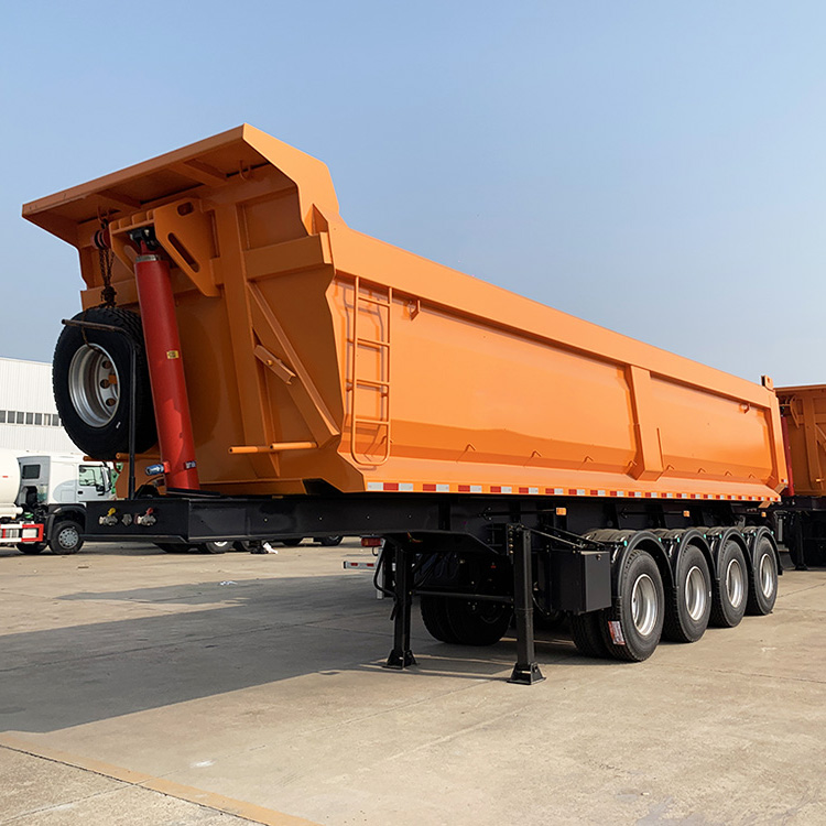 4 Axle 10 M Hydraulic Self-dumping Semi Trailer