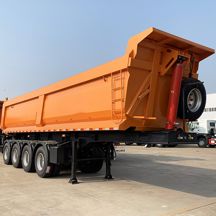 4 Axle 10 M Hydraulic Self-dumping Semi Trailer