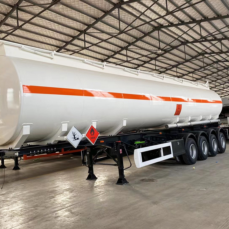 4 Axles 50000 Liter Oil Tanker Semi Trailer