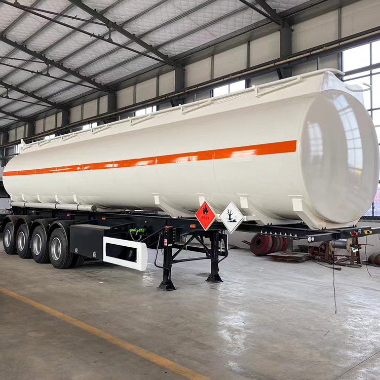 4 Axles 50000 Liter Oil Tanker Semi Trailer