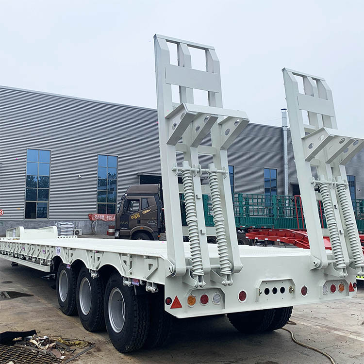 3 Axles 100 Ton Heavy Duty Lowboy Trailer