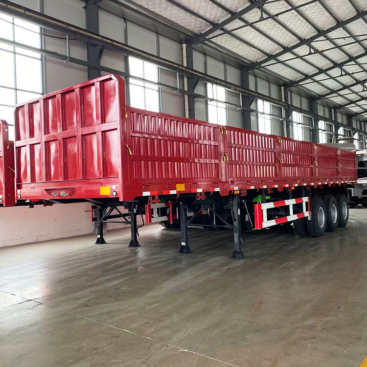 3 Axles 50 Tons Sideboard Semi Trailer
