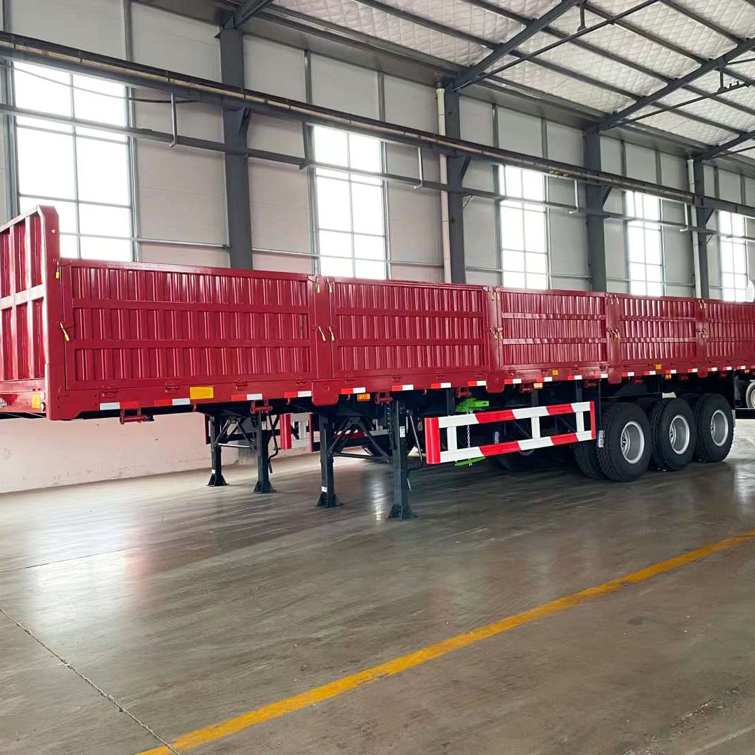 3 Axles 50 Tons Sideboard Semi Trailer