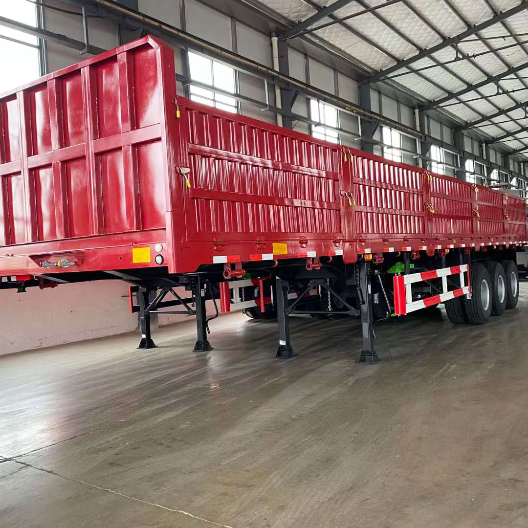 3 Axles 50 Tons Sideboard Semi Trailer