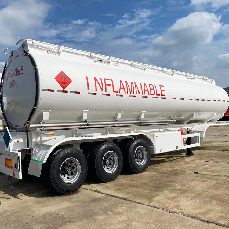 Aluminum Alloy 60000 Liter Fuel Tanker Trailer