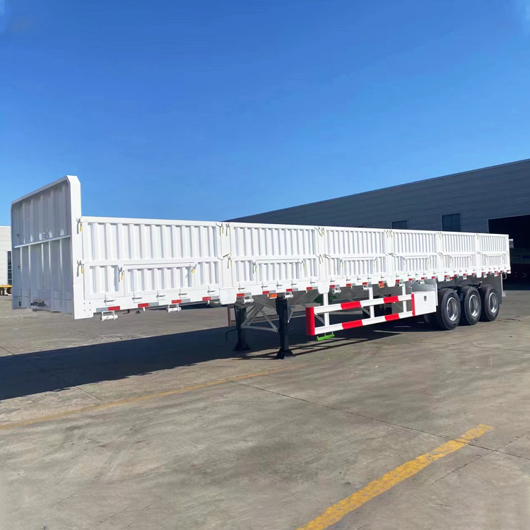 3 Axles Side Wall Cargo Semi Trailers