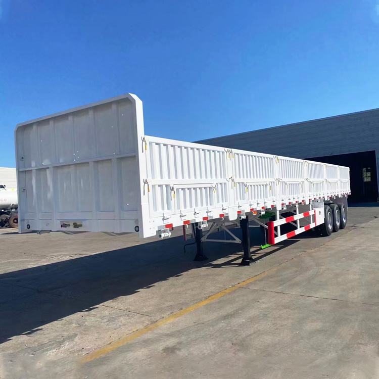 3 Axles Side Wall Cargo Semi Trailers