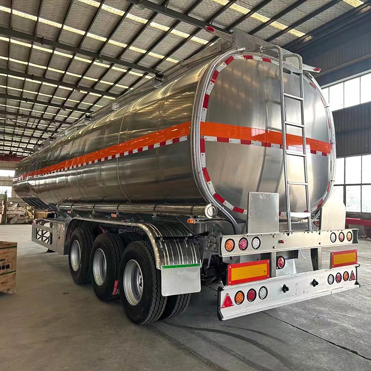 45000 Liter Aluminum Alloy 5 Compartment Fuel Tank Trailer