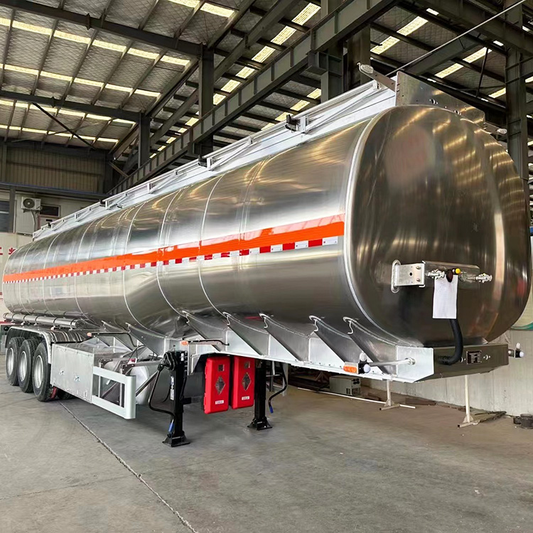 45000 Liter Aluminum Alloy 5 Compartment Fuel Tank Trailer