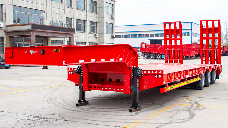 Lowboy trailer