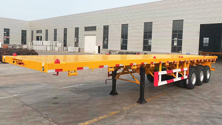 3 axle flatbed semi trailer