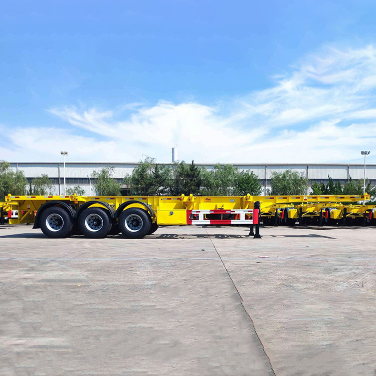 Tri Axle 40 Feet Skeleton Container Semi Trailer