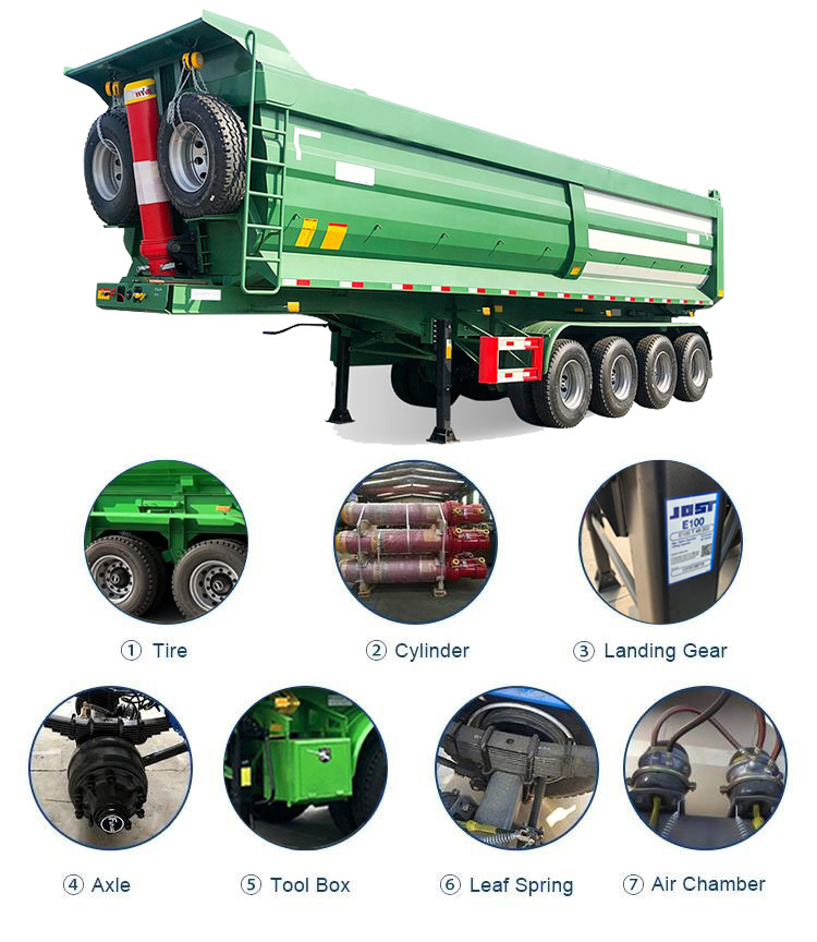 40 CBM dump trailers