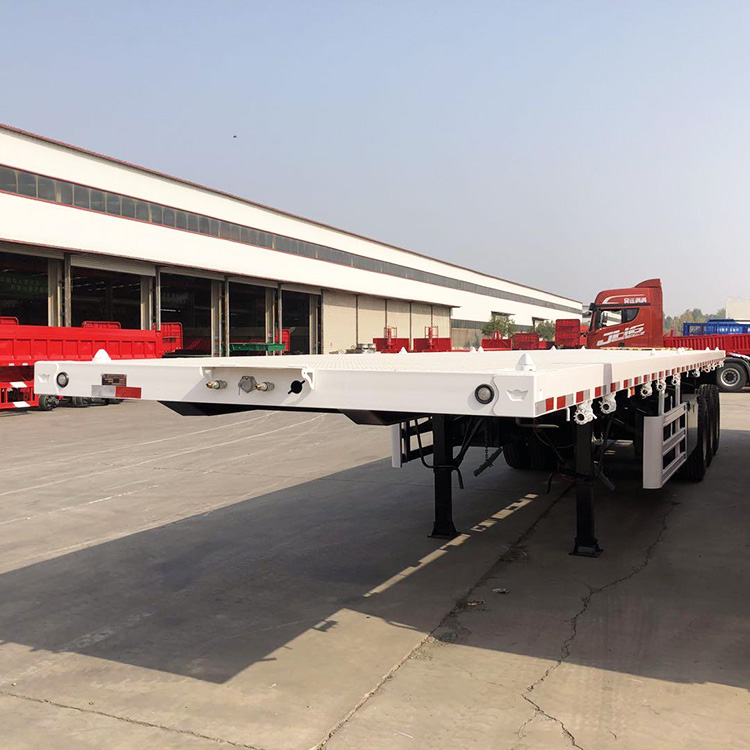 3 Axle 40 Foot Container Flat Bed Trailer