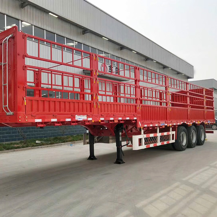 3 Axle 60T Cargo fence Semi Trailer