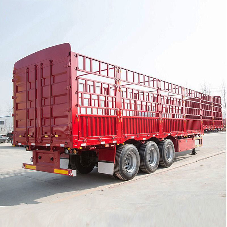 3 Axle 60T Cargo fence Semi Trailer
