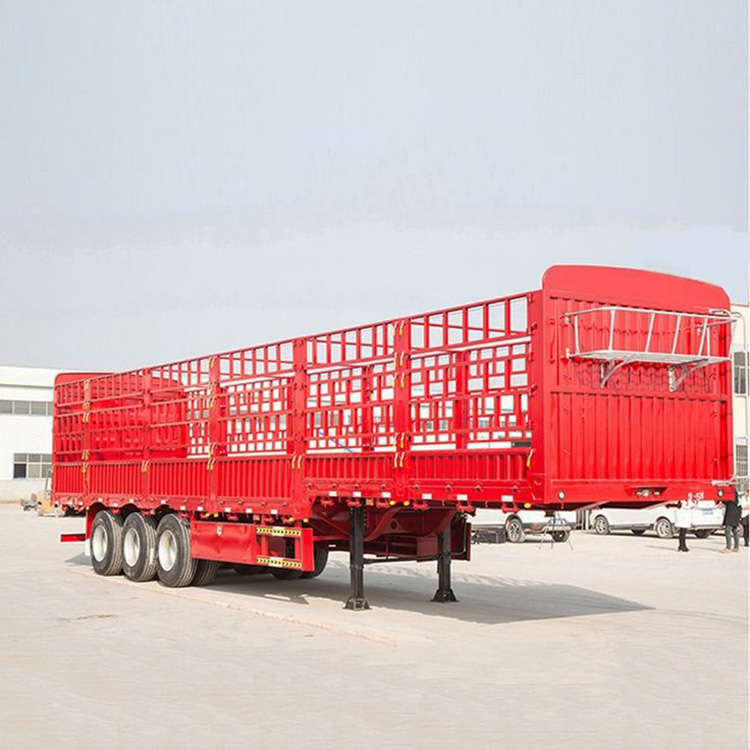 3 Axle 60T Cargo fence Semi Trailer