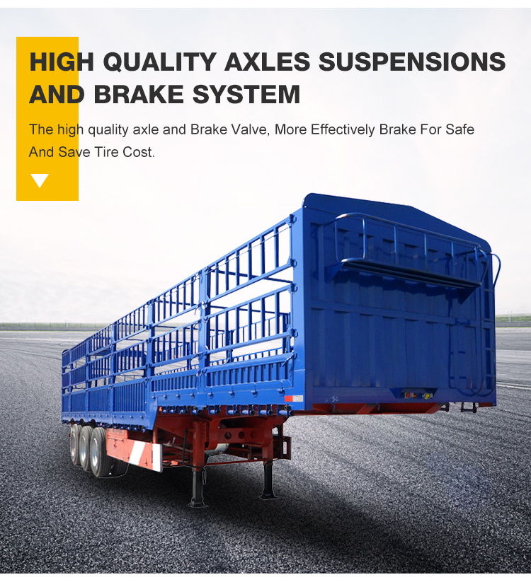 Cargo fence semi trailer