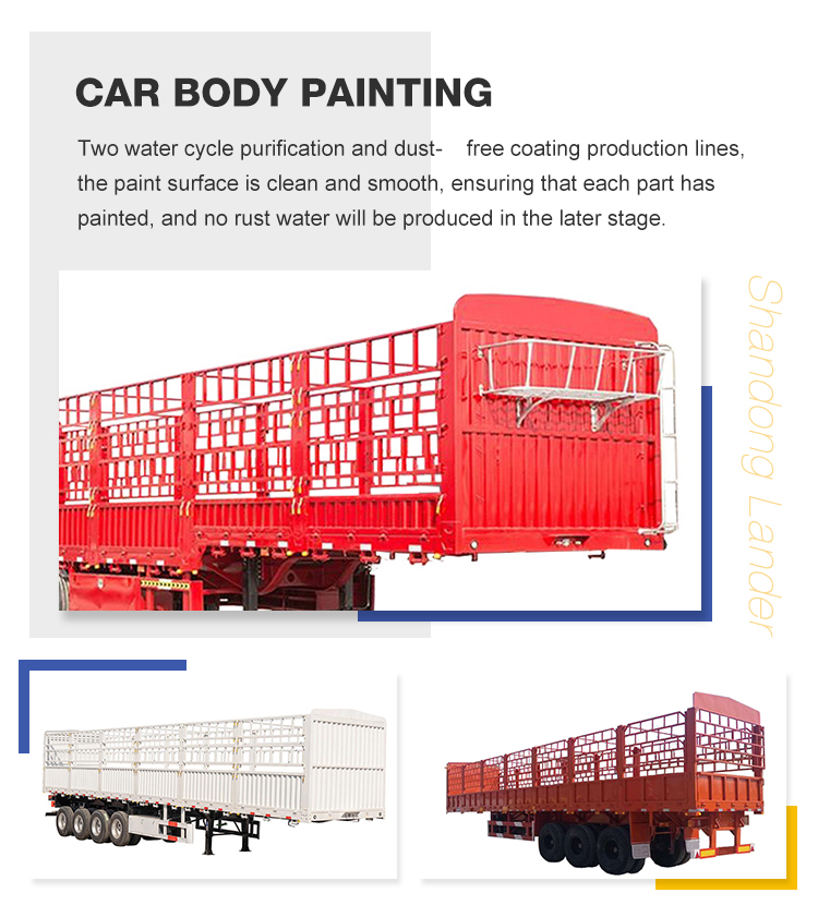 fence Semi cargo trailer