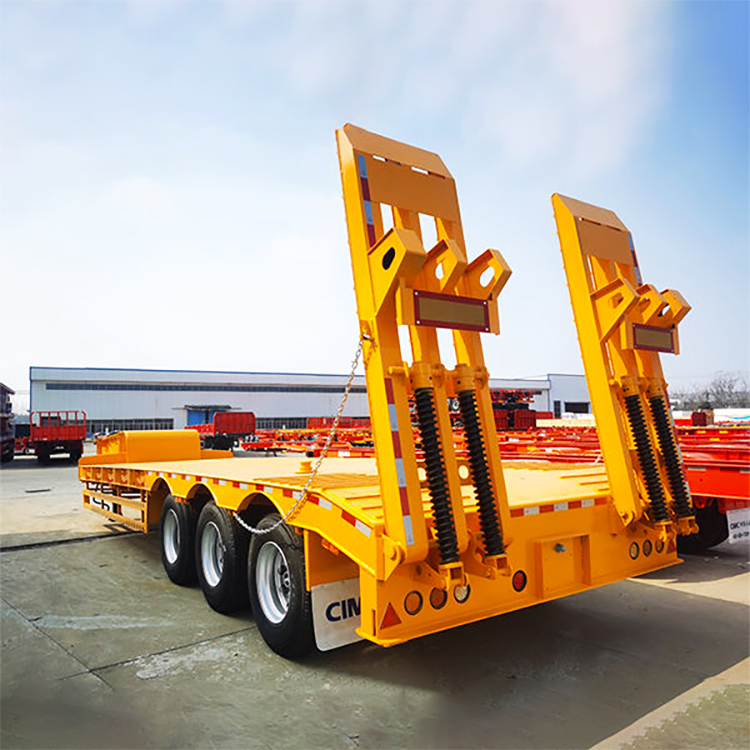 3 Axle 60 Tons Lowbed Semi Trailer