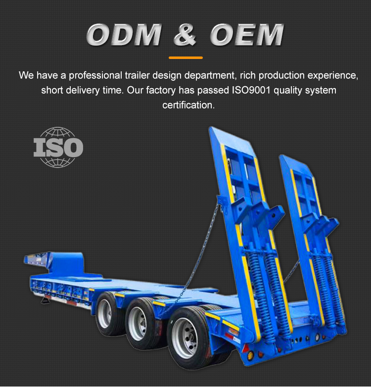 Lowbed semi trailer