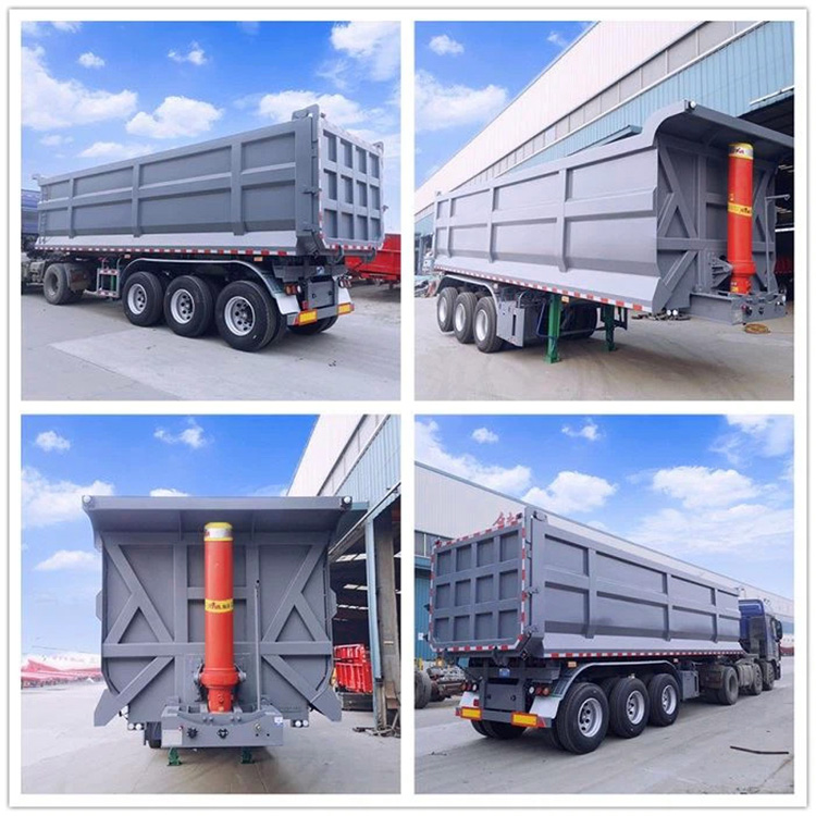 3 axle dump semi trailer