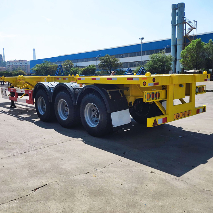 3 Axles 40F Skeleton Trailer