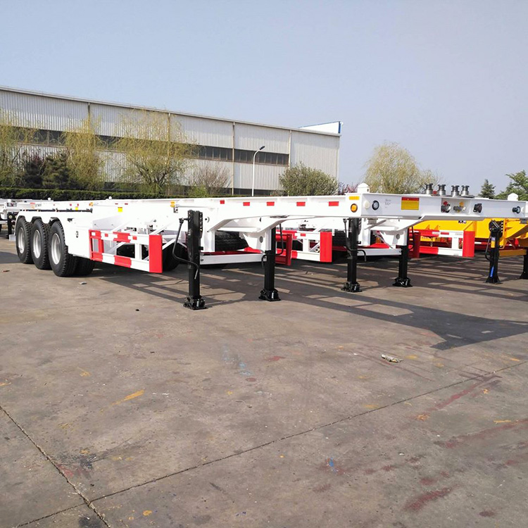 3 Axles 40F Skeleton Trailer