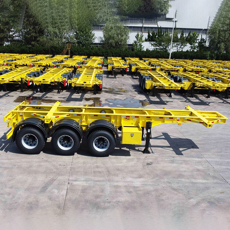 3 Axles 40F Skeleton Trailer