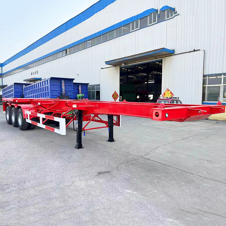 3 Axles 40F Skeleton Trailer