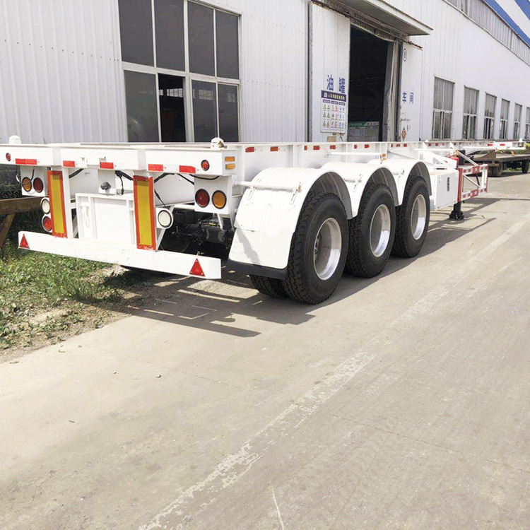 3 Axles 40F Skeleton Trailer