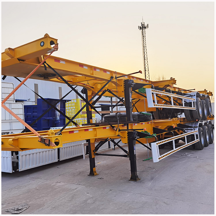3 Axles 40F Skeleton Trailer