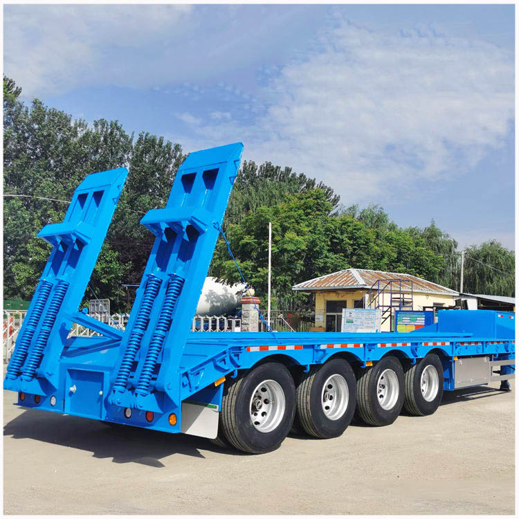 4 Axles 120 Ton Removable Gooseneck Lowbed Trailer