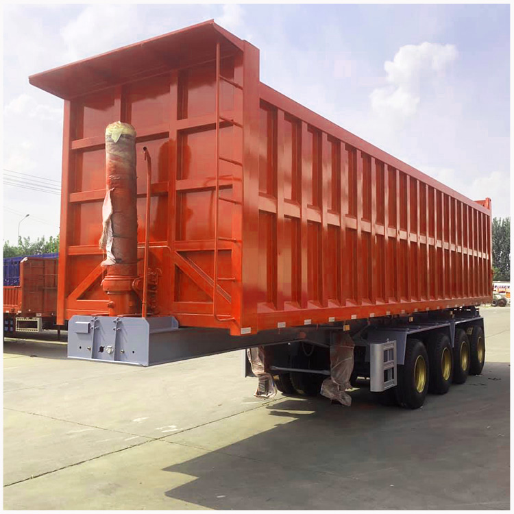 4 Axles 45 Cubic Meters Dump Truck Semi Trailers